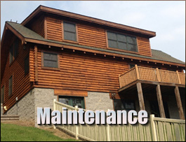  Oak Hill, Ohio Log Home Maintenance